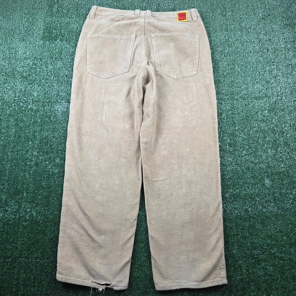 Empyre Mens Loose Fit Corduroy Pants Tan Beige Skate Streetwear Size 32